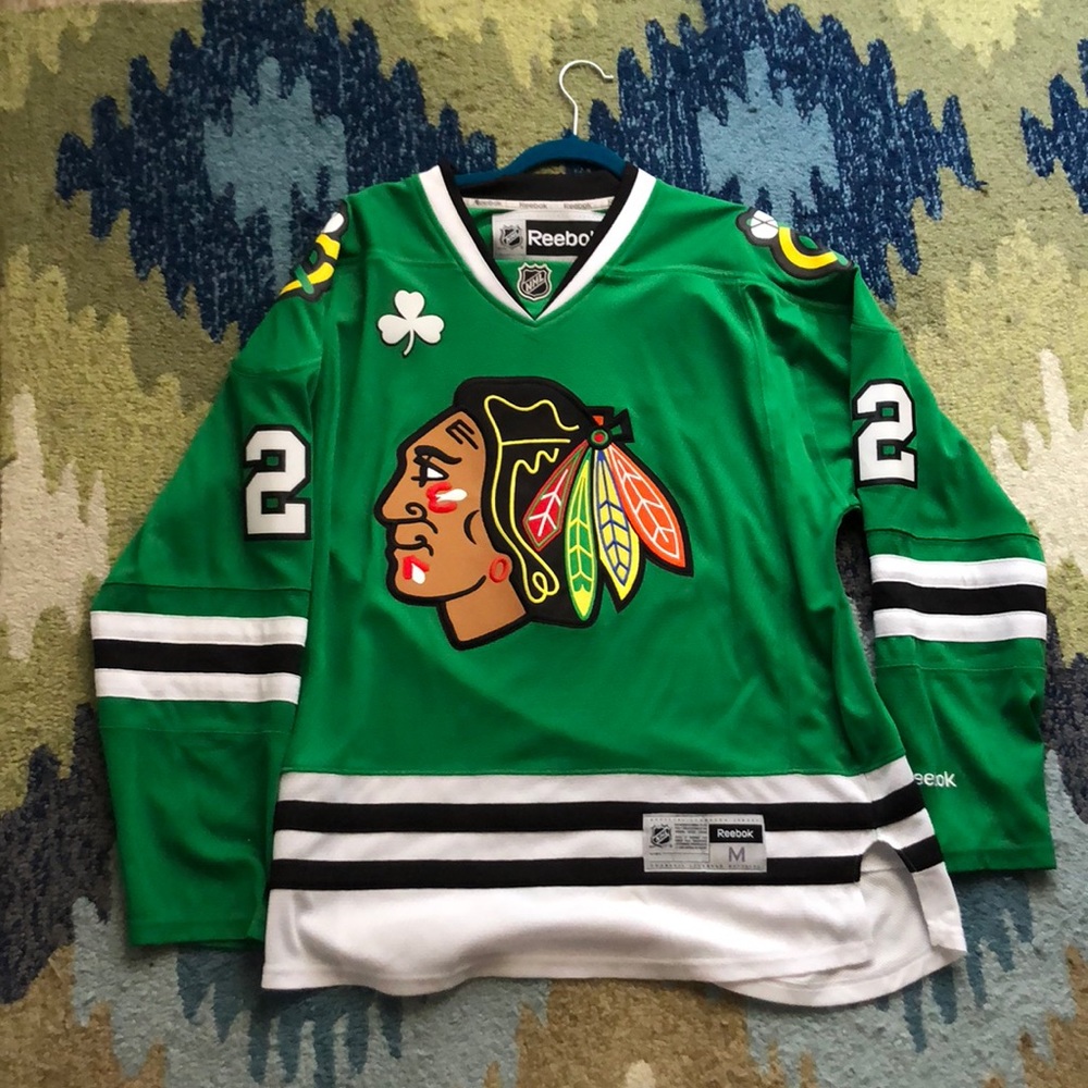 Duncan Keith St. Patrick’s Day Blackhawks Sweater